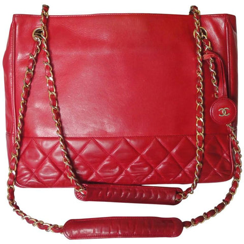 Vintage CHANEL cherry red caviar leather quilted shoulder bag, tote wi –  eNdApPi ***where you can find your favorite designer  vintages..authentic, affordable, and lovable.