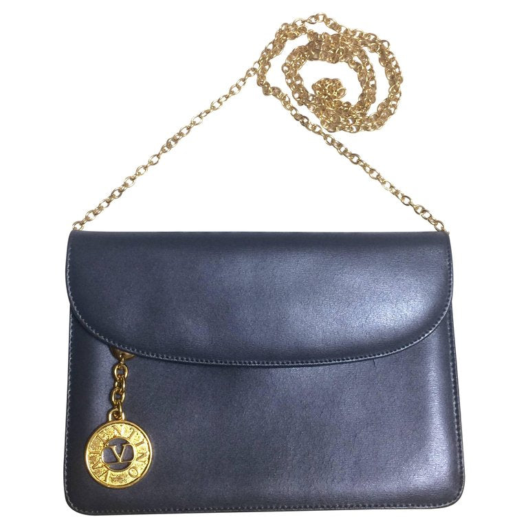 over Natura Agent Vintage Valentino Garavani, gray leather chain shoulder bag with golde –  eNdApPi ***where you can find your favorite designer  vintages.....authentic, affordable, and lovable....